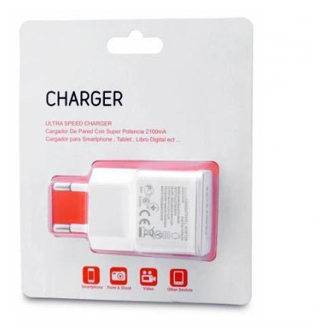 Cargador de red para Smartphone Tablet 2000mA 6208