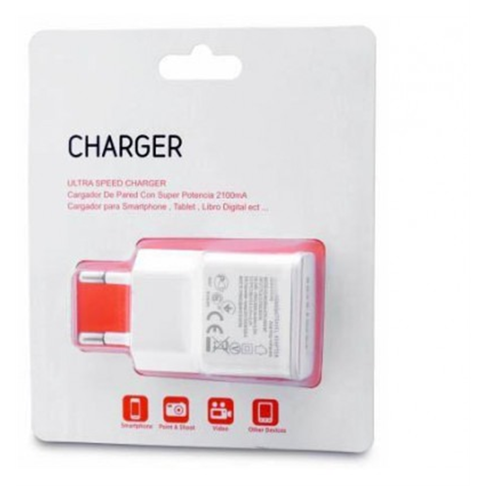 Cargador de red para Smartphone Tablet 2000mA 6208