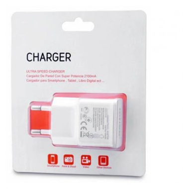 Cargador de red para Smartphone Tablet 2000mA 6208