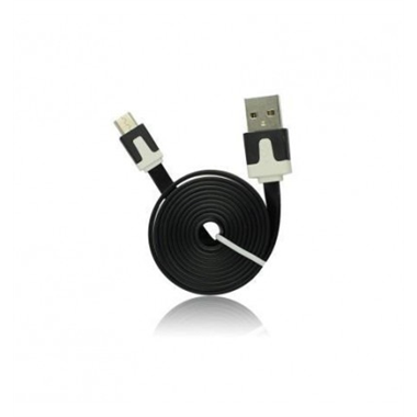 Cable USB - Micro USB Universal Plano Negro
