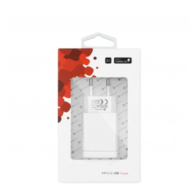 Cargador red Forcell con conector USB 2A con funcion Quick Charge 3.0