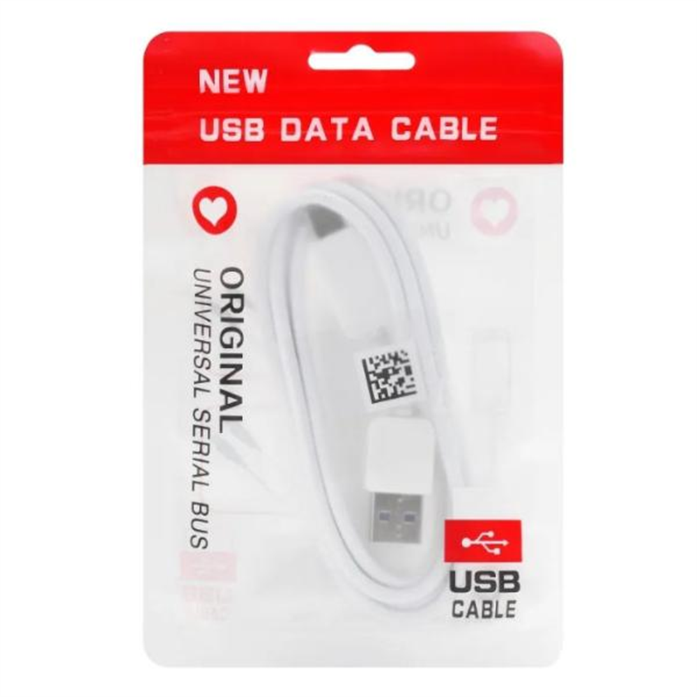 cable blanco USB a Tipo C 1 metro