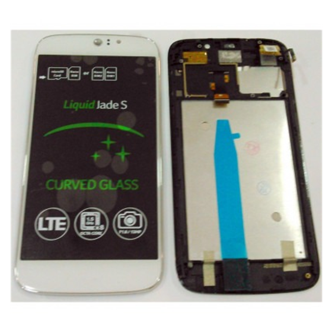 Acer Liquid Jade S pantalla lcd + tactil blanco + marco premium