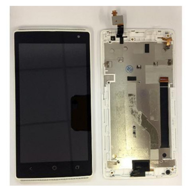 Acer Liquid Z150 Z5 pantalla lcd + tactil blanco + marco ori