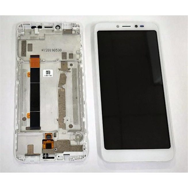 Pantalla lcd para Alcatel 1V 2019 mas tactil blanco mas marco blanco calidad premium