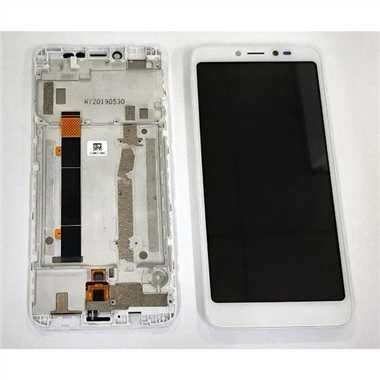 Pantalla lcd para Alcatel 1V 2019 mas tactil blanco mas marco blanco calidad premium