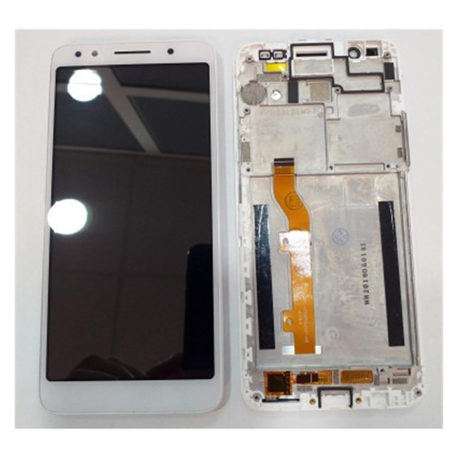 Alcatel 1X 5059 pantalla lcd + tactil blanco + marco blanco premium