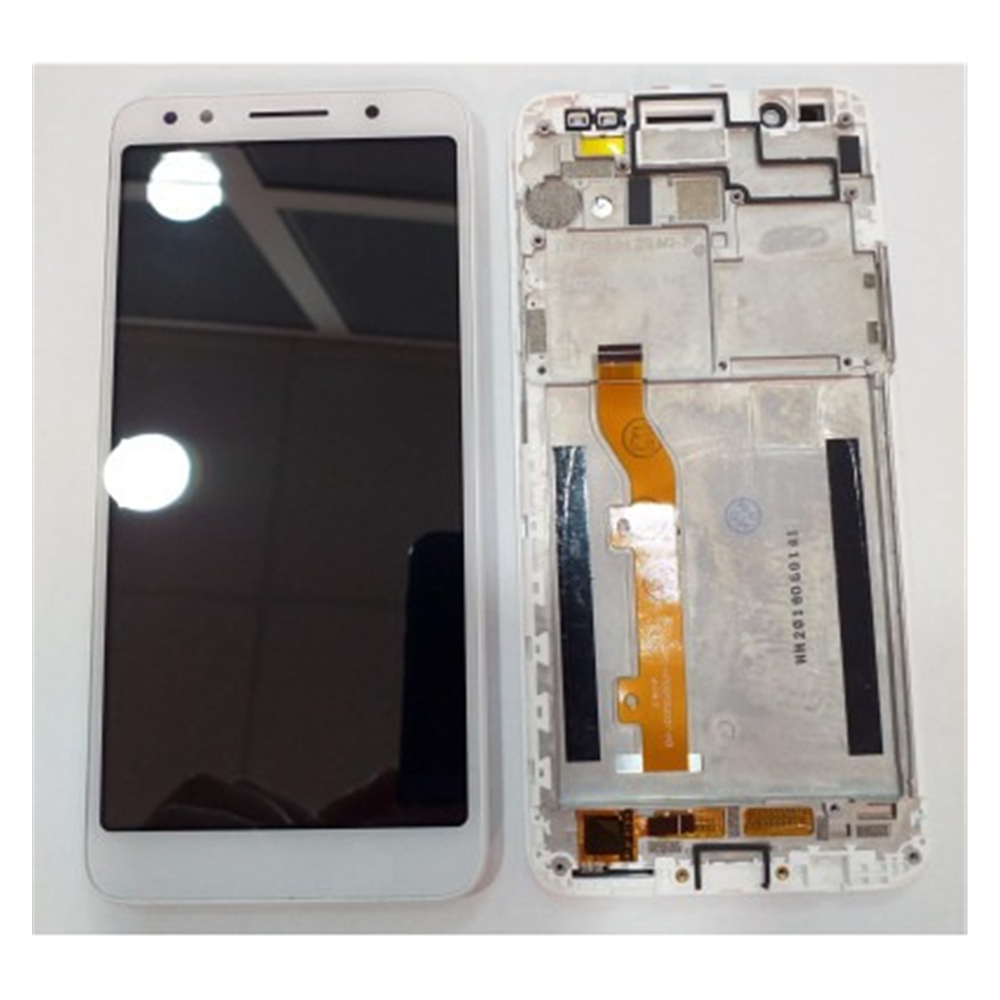 Alcatel 1X 5059 pantalla lcd + tactil blanco + marco blanco premium