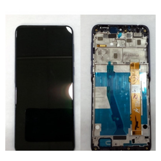 Pantalla LCD para Alcatel 3 2019 5053 mas tactil negro mas marco azul
