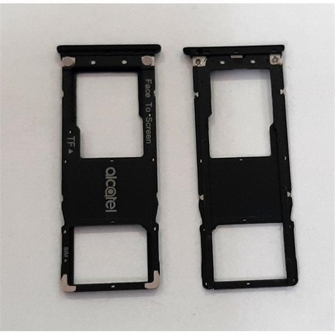 Soporte o bandeja single sim negra para Alcatel 3C 5026D calidad premium