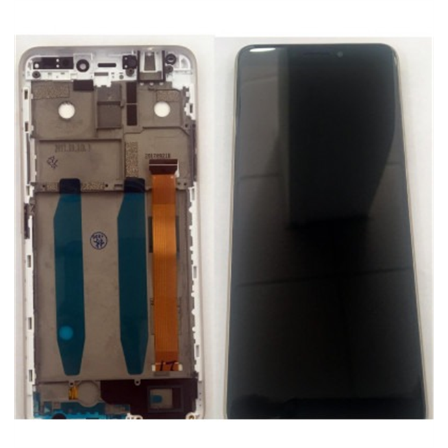 Alcatel 3C 5026D pantalla lcd + tactil negro + marco dorado premium