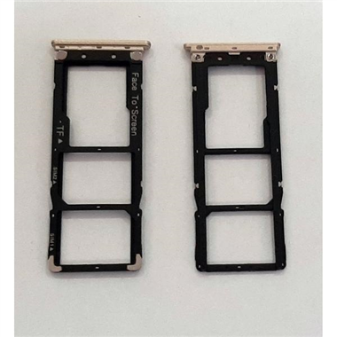 Soporte o bandeja dual sim dorada para Alcatel 3C 5026D calidad premium