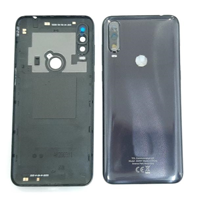 Tapa trasera o tapa bateria negra para Alcatel 3l 2020 5029