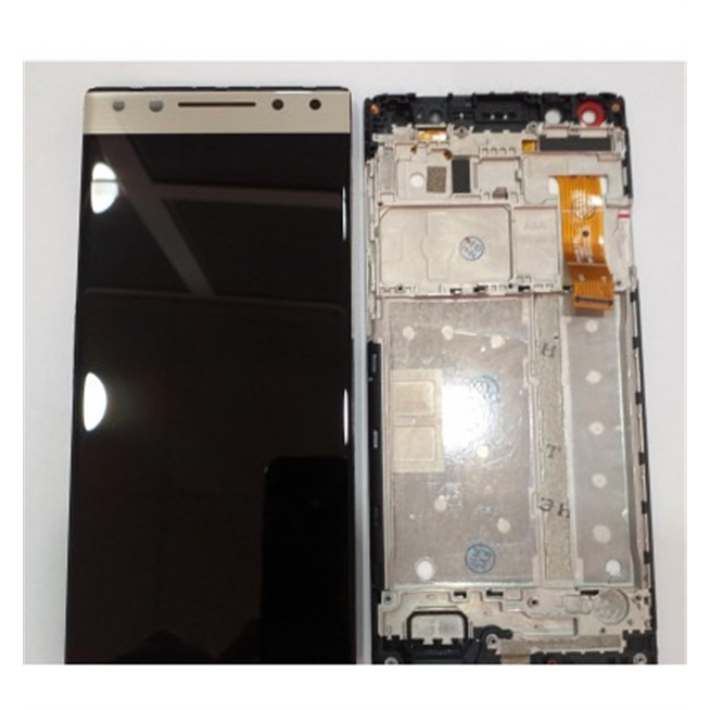 Alcatel 5 ot5086 pantalla lcd + tactil dorado + marco premium