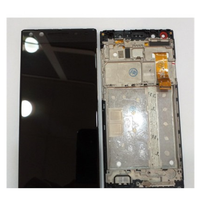 Alcatel 5 ot5086 pantalla lcd + tactil gris + marco premium