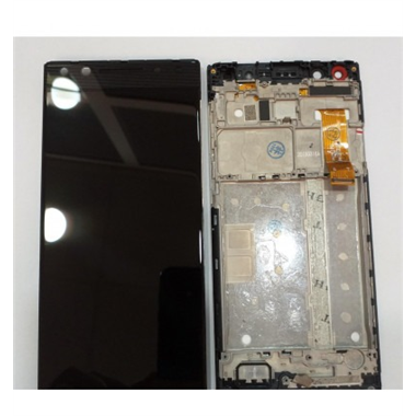 Alcatel 5 ot5086 pantalla lcd + tactil gris + marco premium