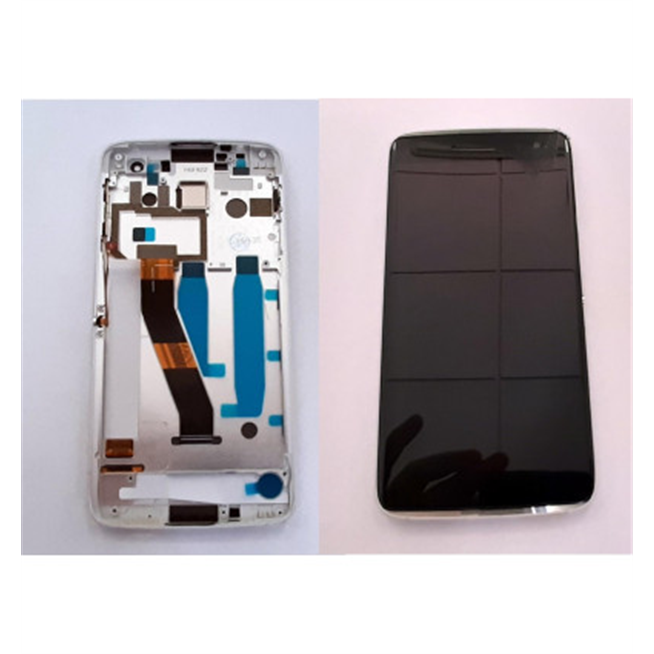 Pantalla LCD para Alcatel Idol 4S OT6071 mas tactil negro mas marco plata calidad premium