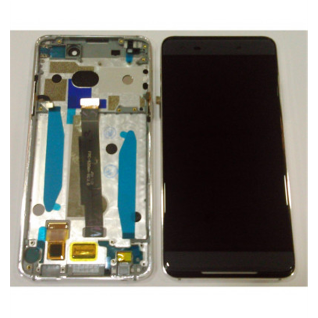 Pantalla lcd para Alcatel idol 5s 6060X mas tactil gris mas marco plateado