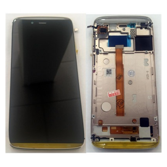 Alcatel Idol Alfa 6032x 6032a pantalla lcd + tactil negro + marco dorado premium