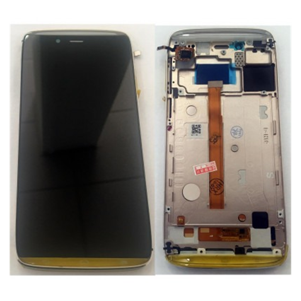 Alcatel Idol Alfa 6032x 6032a pantalla lcd + tactil negro + marco dorado premium