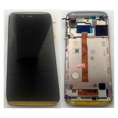 Alcatel Idol Alfa 6032x 6032a pantalla lcd + tactil negro + marco dorado premium
