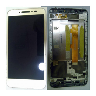 Pantalla LCD para Alcatel One Touch Shine Lite 5080X mas tactil dorado mas marco plata