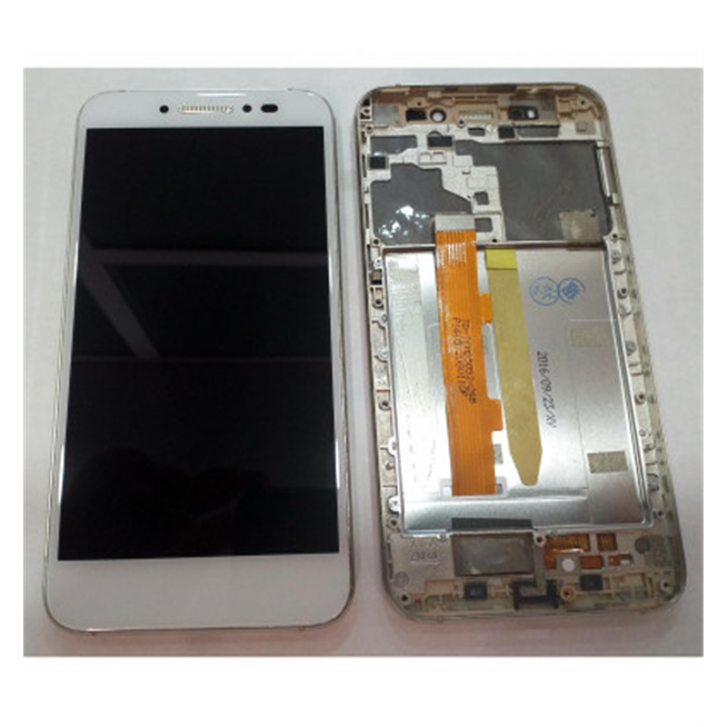 Pantalla lcd para Alcatel One Touch Shine Lite 5080X mas tactil blanco mas marco plata