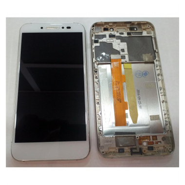 Pantalla lcd para Alcatel One Touch Shine Lite 5080X mas tactil blanco mas marco plata