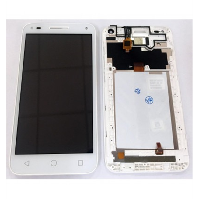 Alcatel U5 3G pantalla lcd + tactil blanco + marco premium