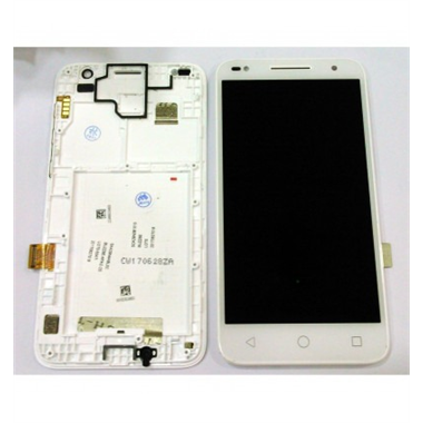 Alcatel U5 HD Premium 2 pantalla lcd + tactil blanco + marco premium