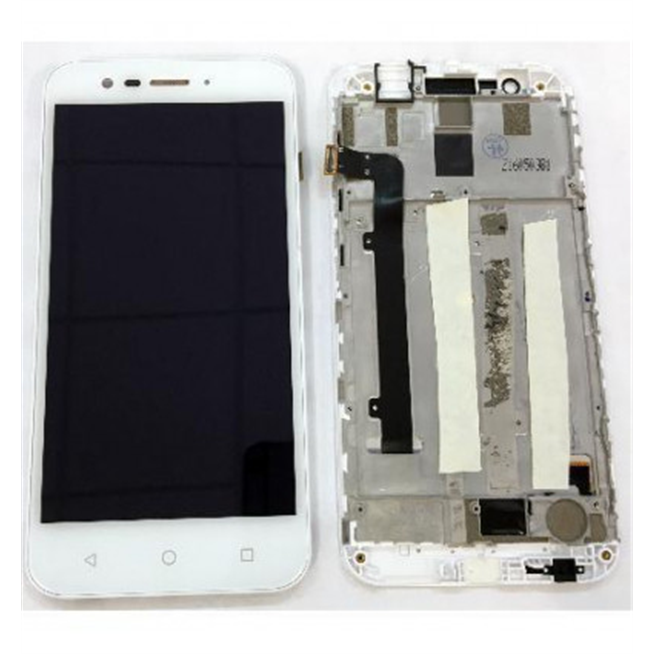 Vodafone Smart Prime 7 VF600 VFD600 pantalla lcd + táctil blanco + marco premium