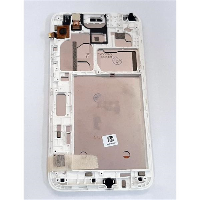 Pantalla lcd para Alcatel Vodafone Smart Turbo 7 VFD500 mas tactil negro mas marco blanco calidad premium