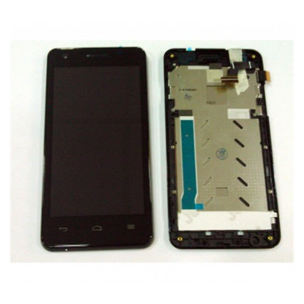 Alcatel Vodafone Smart 4 Turbo 889N 890N pantalla lcd + tactil negro + marco premium