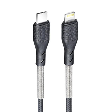 FORCELL Carbon cable tipo C para Lightning 8-pin 1 metro