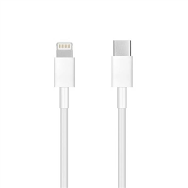 Cable Tipo C blanco para iPhone Lightning 8-pin