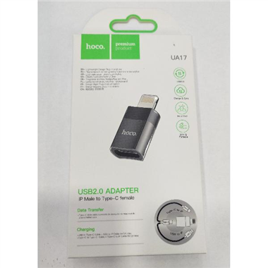 Adaptador HOCO UA17 iPhone Lightning Macho a Tipo C hembra USB 2.0