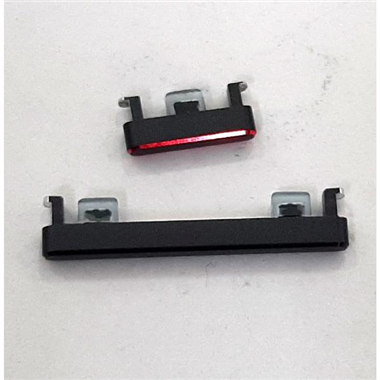 Set 2 botones negro rojo para Asus Rog Phone 5 ZS673KS calidad premium