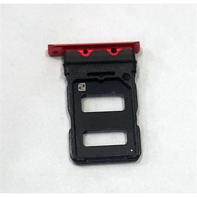 Soporte o bandeja dual sim roja para Asus Rog Phone 6 5G calidad premium