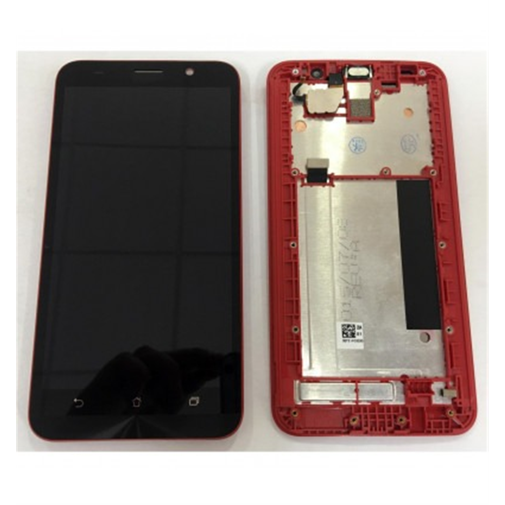 Asus Zenfone 2 ZE551ML pantalla lcd + tactil negro + marco rojo premium