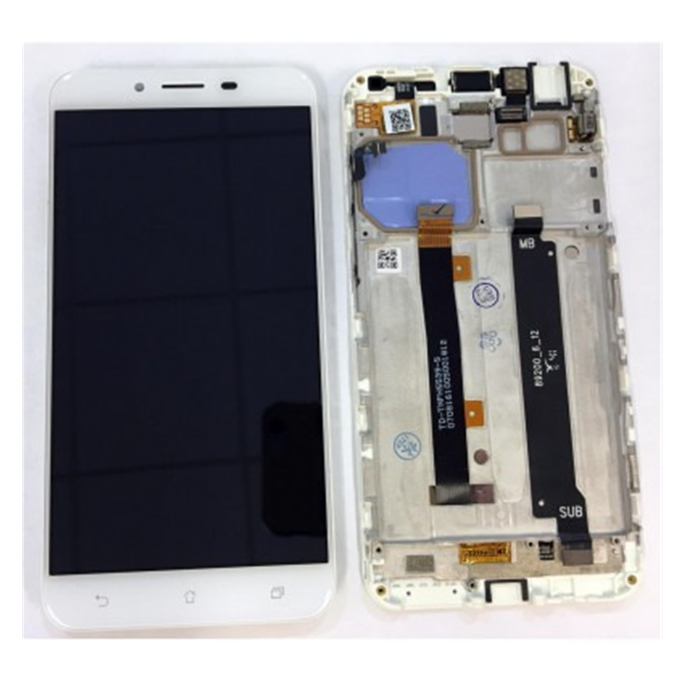 Asus Zenfone 3 Max ZC553KL pantalla lcd + tactil blanco + marco premium