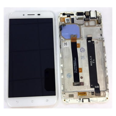 Asus Zenfone 3 Max ZC553KL pantalla lcd + tactil blanco + marco premium