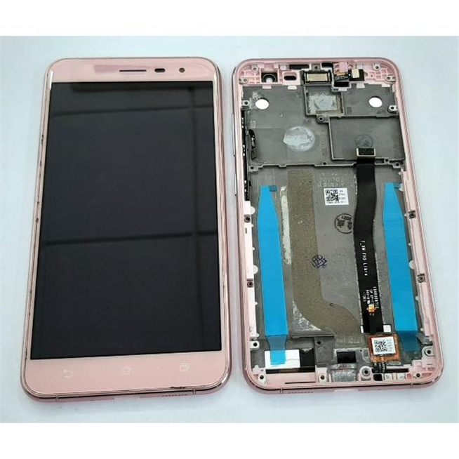 Pantalla lcd para Asus ZenFone 3 ZE520KL mas tactil rosa mas marco rosa calidad premium