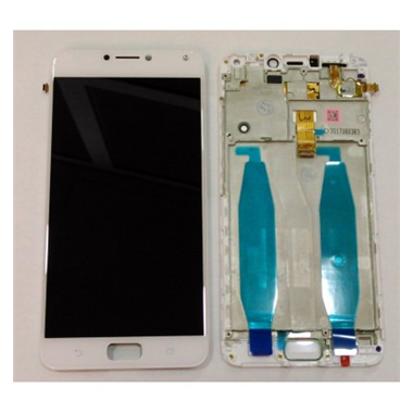 Asus Zenfone 4 Max ZC554KL pantalla lcd + tactil blanco + marco premium