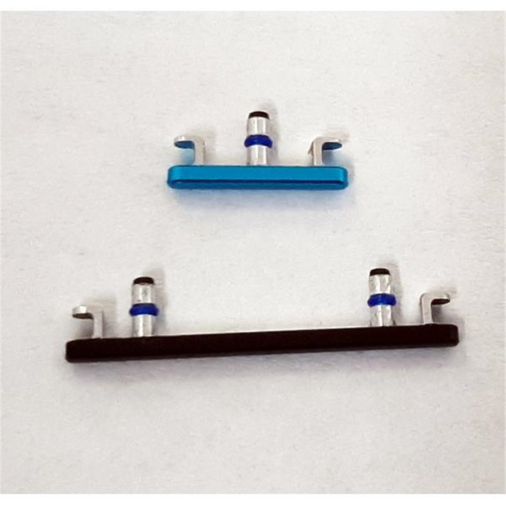 Set 2 botones azul negro para Asus Zenfone 8 ZS590KS calidad premium