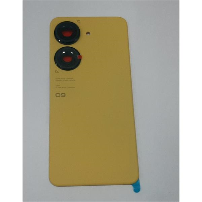 Tapa trasera o tapa bateria amarilla para Asus Zenfone 9 mas cubierta camara