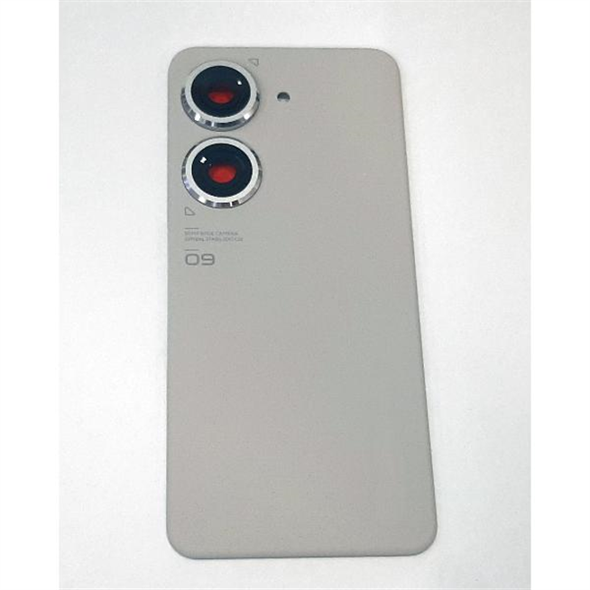 Tapa trasera o tapa bateria plata para Asus Zenfone 9 mas cubierta camara