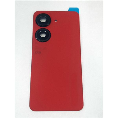 Tapa trasera o tapa bateria roja para Asus Zenfone 9 mas cubierta camara