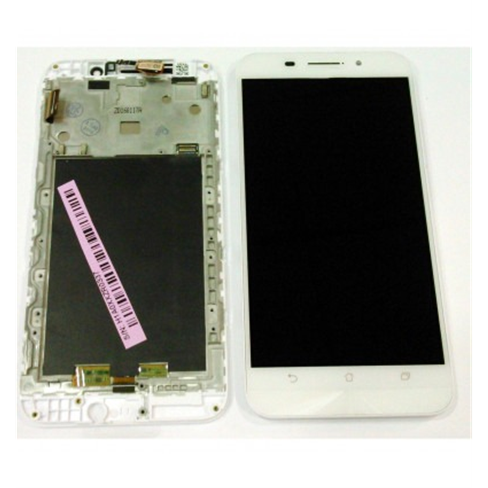 Asus Zenfone Max ZC550KL pantalla lcd + tactil blanco + marco premium