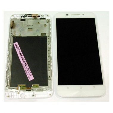 Asus Zenfone Max ZC550KL pantalla lcd + tactil blanco + marco premium
