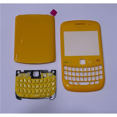 Carcasa frontal y tapa Blackberry 8520 amarilla